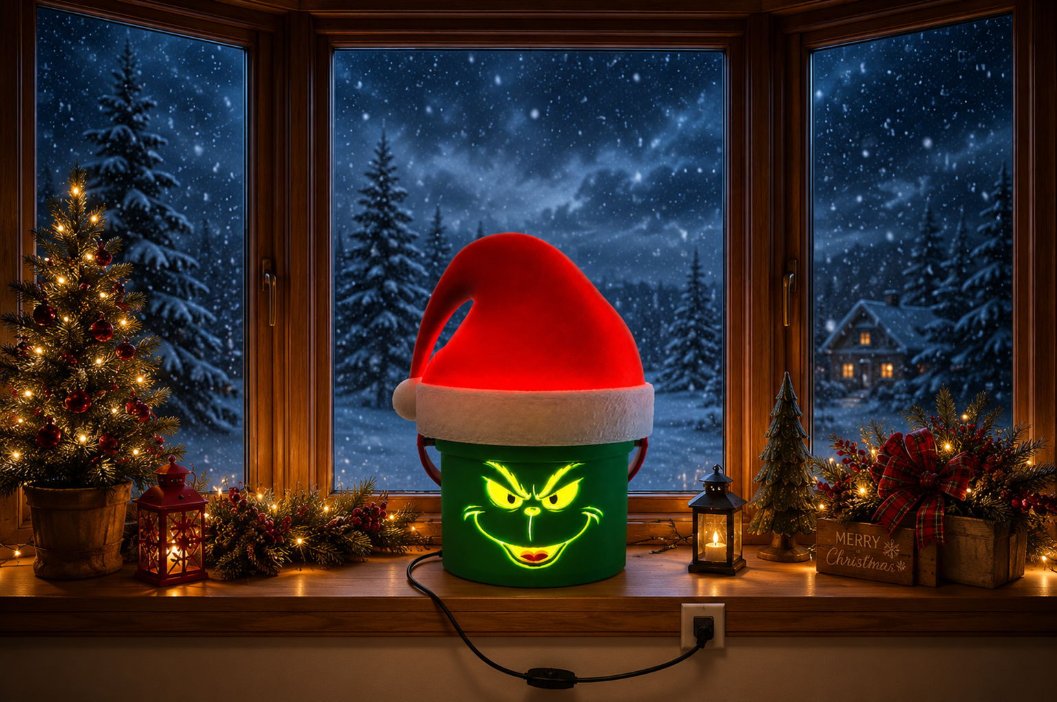Large Lighted Buckets